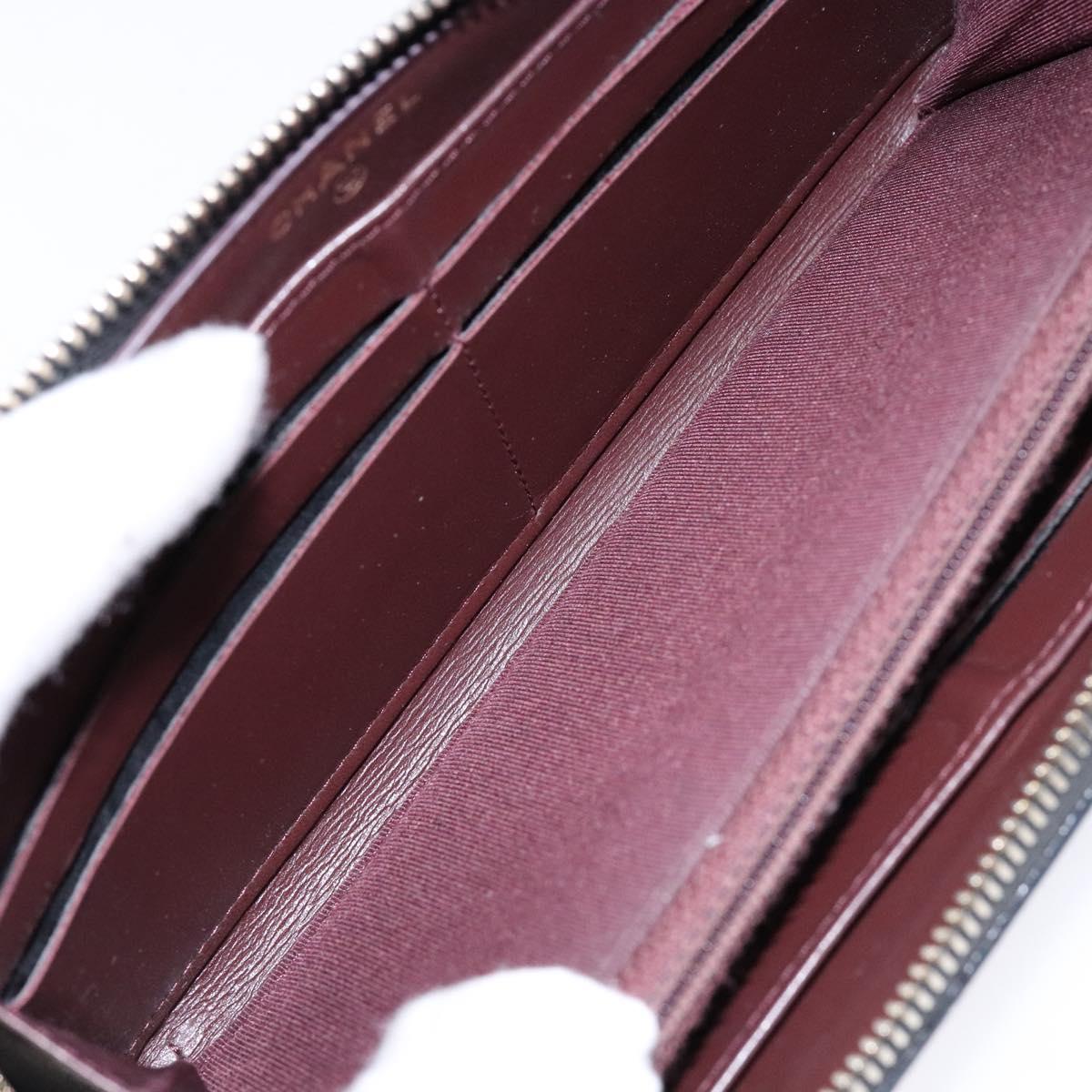 Long Wallet Caviarleder Schwarz Gold CC