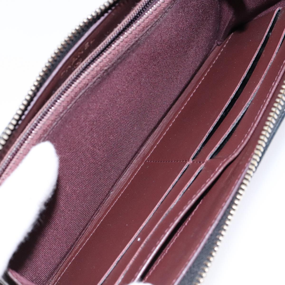 Long Wallet Caviarleder Schwarz Gold CC