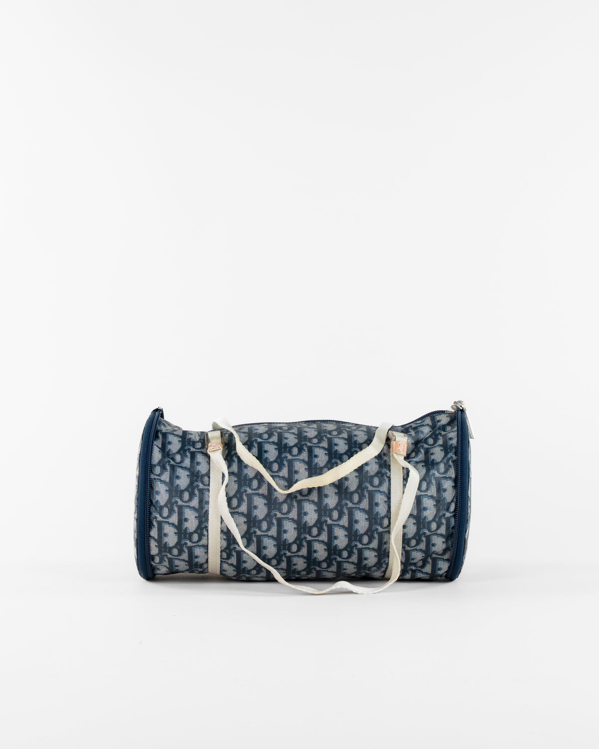 Trotter Canvas-Handtasche Navy/Silber