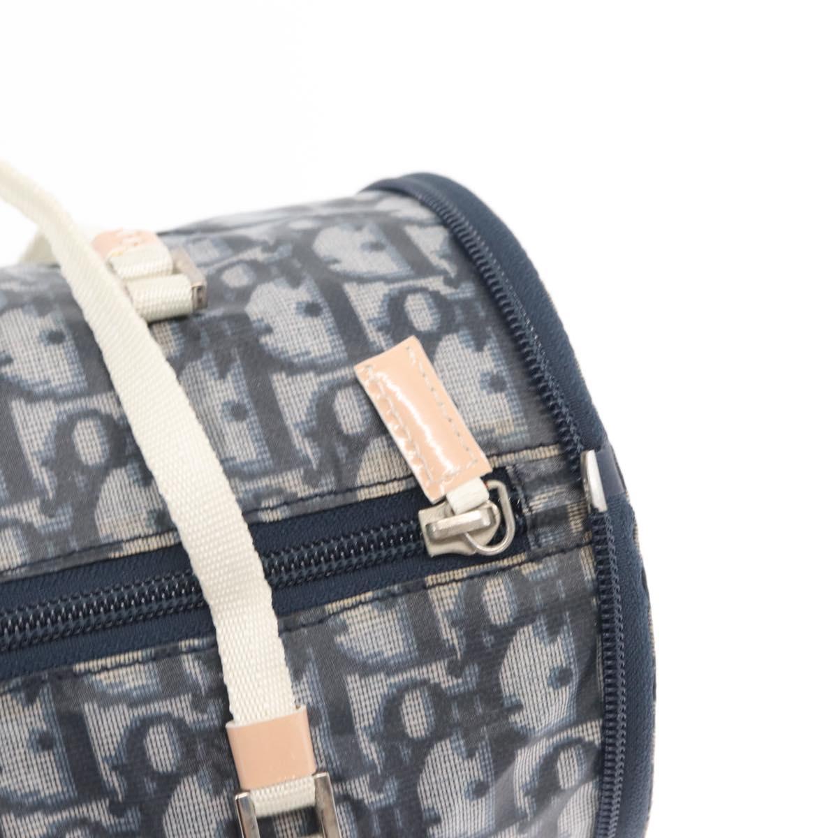 Trotter Canvas-Handtasche Navy/Silber