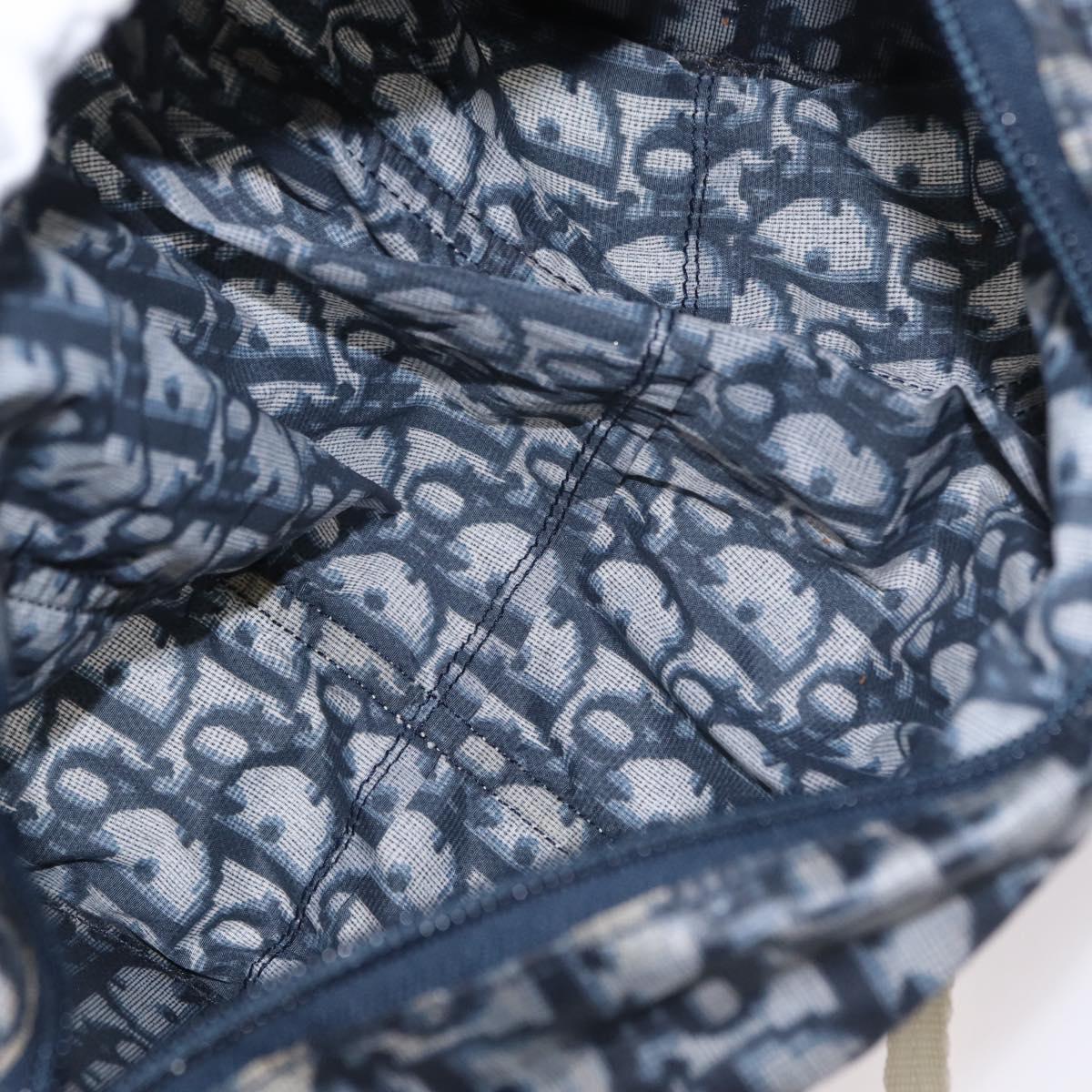 Trotter Canvas-Handtasche Navy/Silber