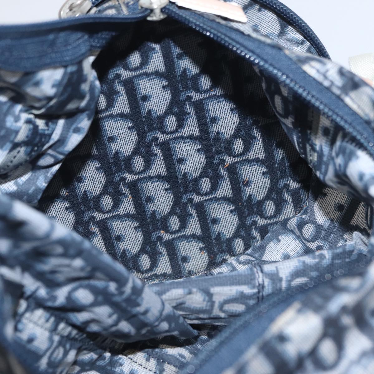 Trotter Canvas-Handtasche Navy/Silber