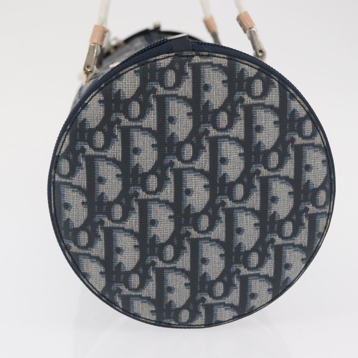 Trotter Canvas-Handtasche Navy/Silber