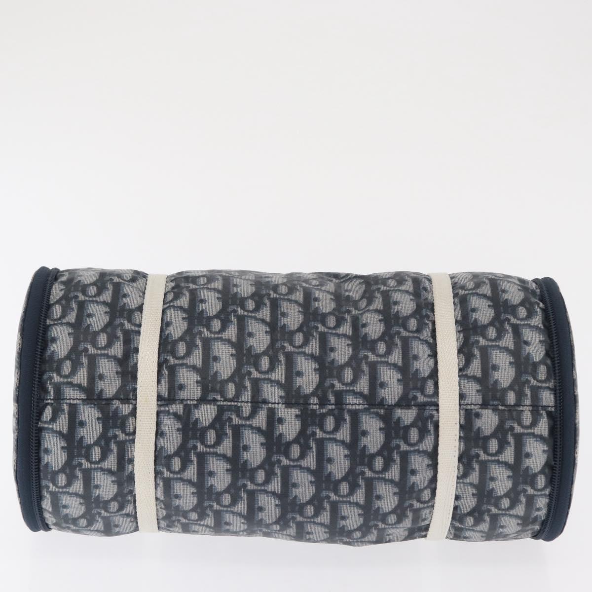 Trotter Canvas-Handtasche Navy/Silber