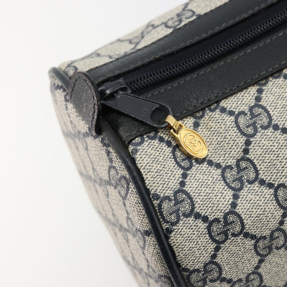 GG Supreme Sherry Line Handtasche aus PVC in Navy und Gold