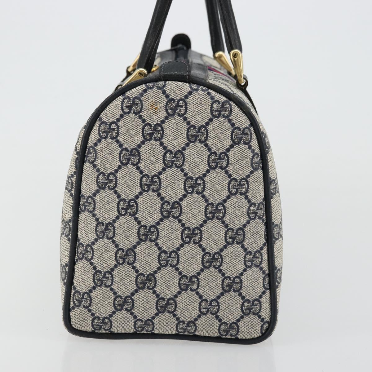 GG Supreme Sherry Line Handtasche aus PVC in Navy und Gold