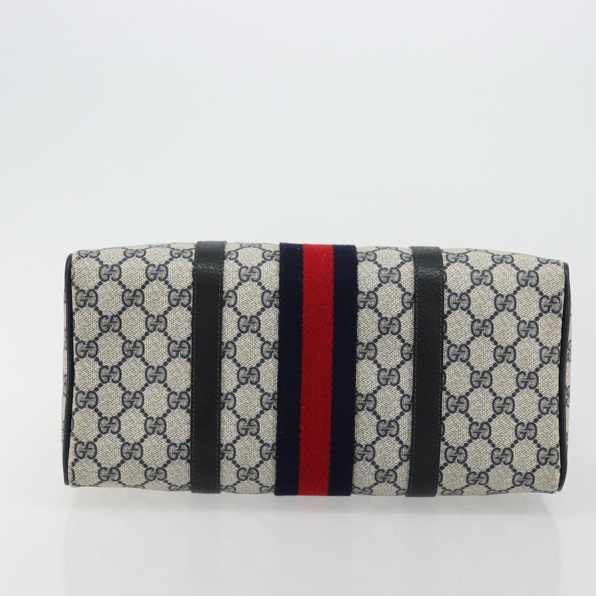 GG Supreme Sherry Line Handtasche aus PVC in Navy und Gold