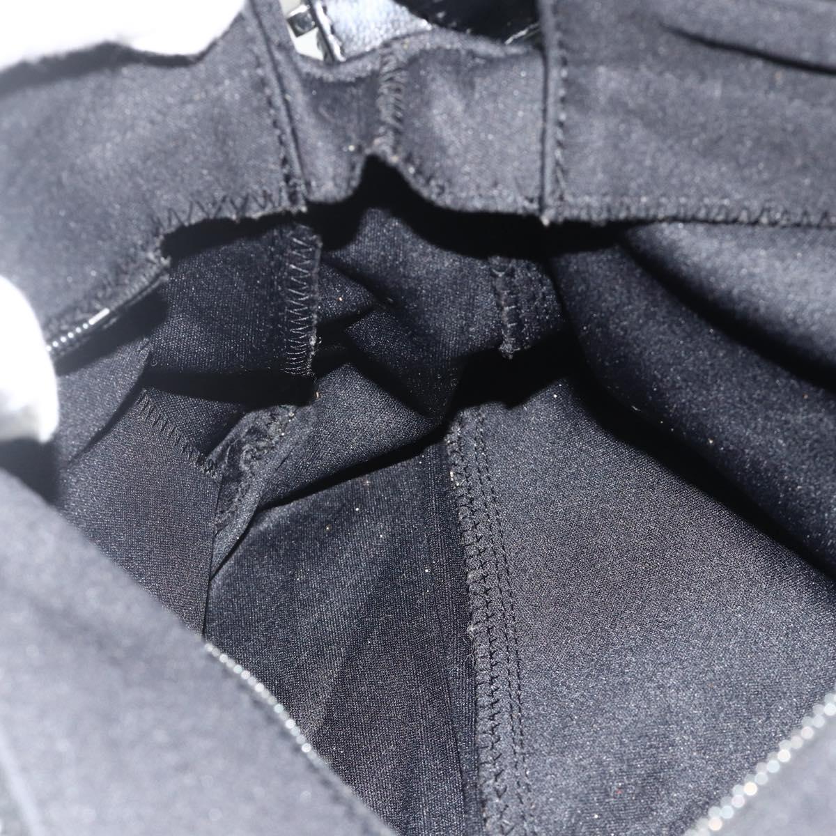 Mamma Baguette-Schultertasche aus Nylon, Schwarz/Silber