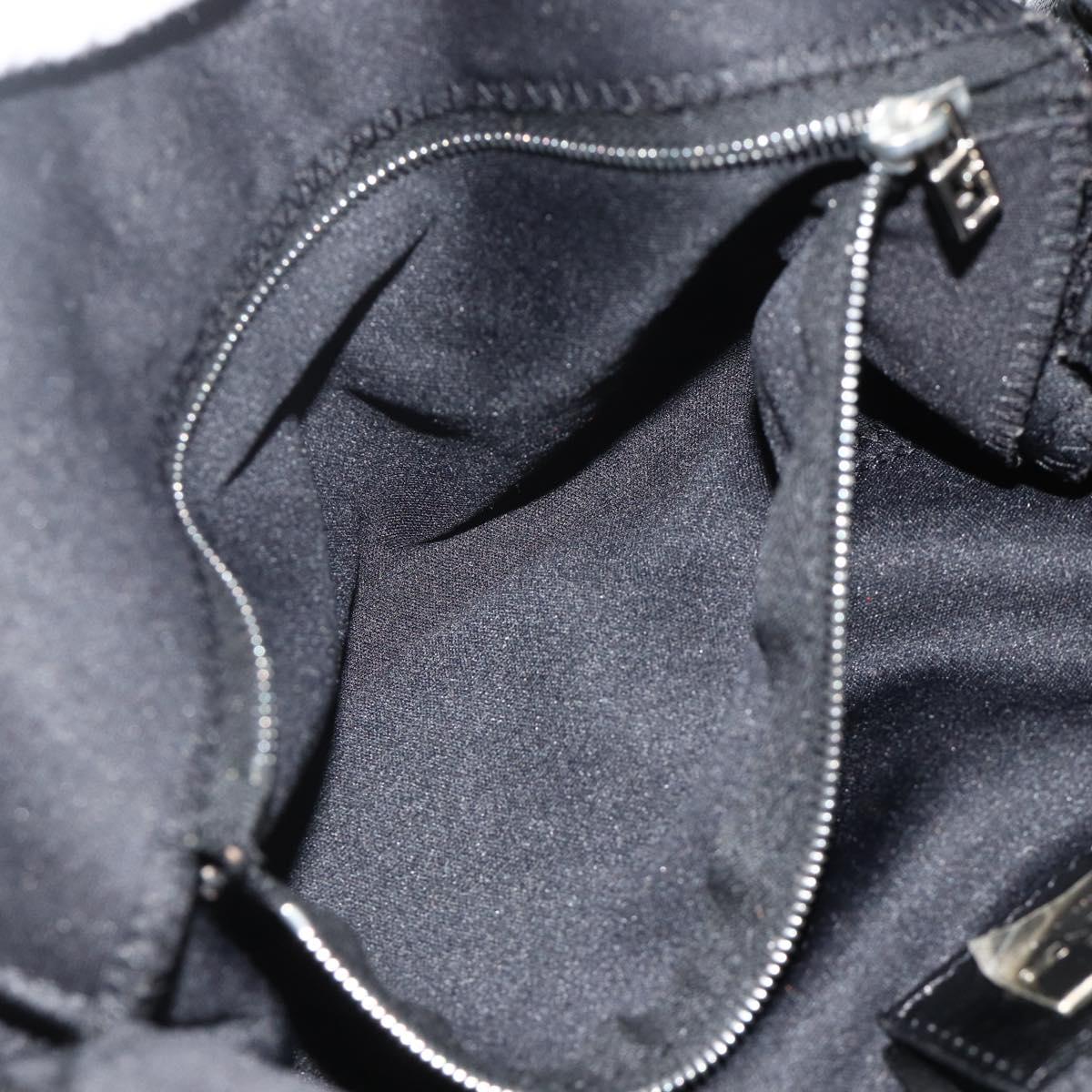 Mamma Baguette-Schultertasche aus Nylon, Schwarz/Silber