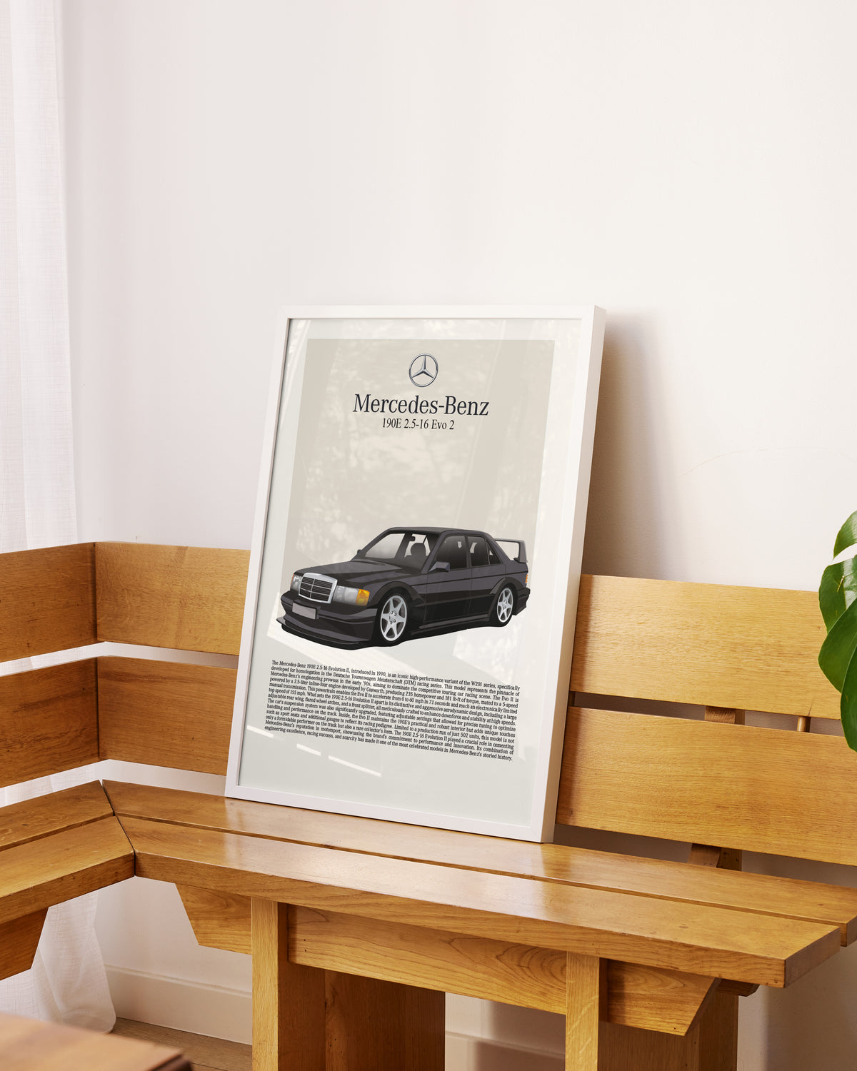 „Mercedes 190E“-Poster