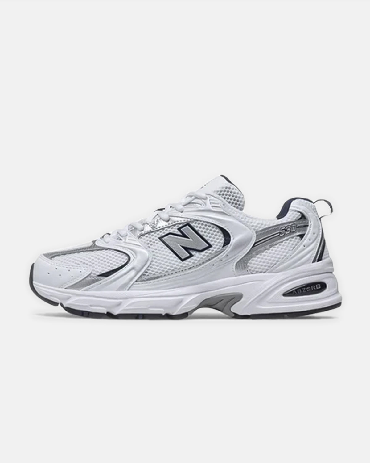 530 White Silver Navy