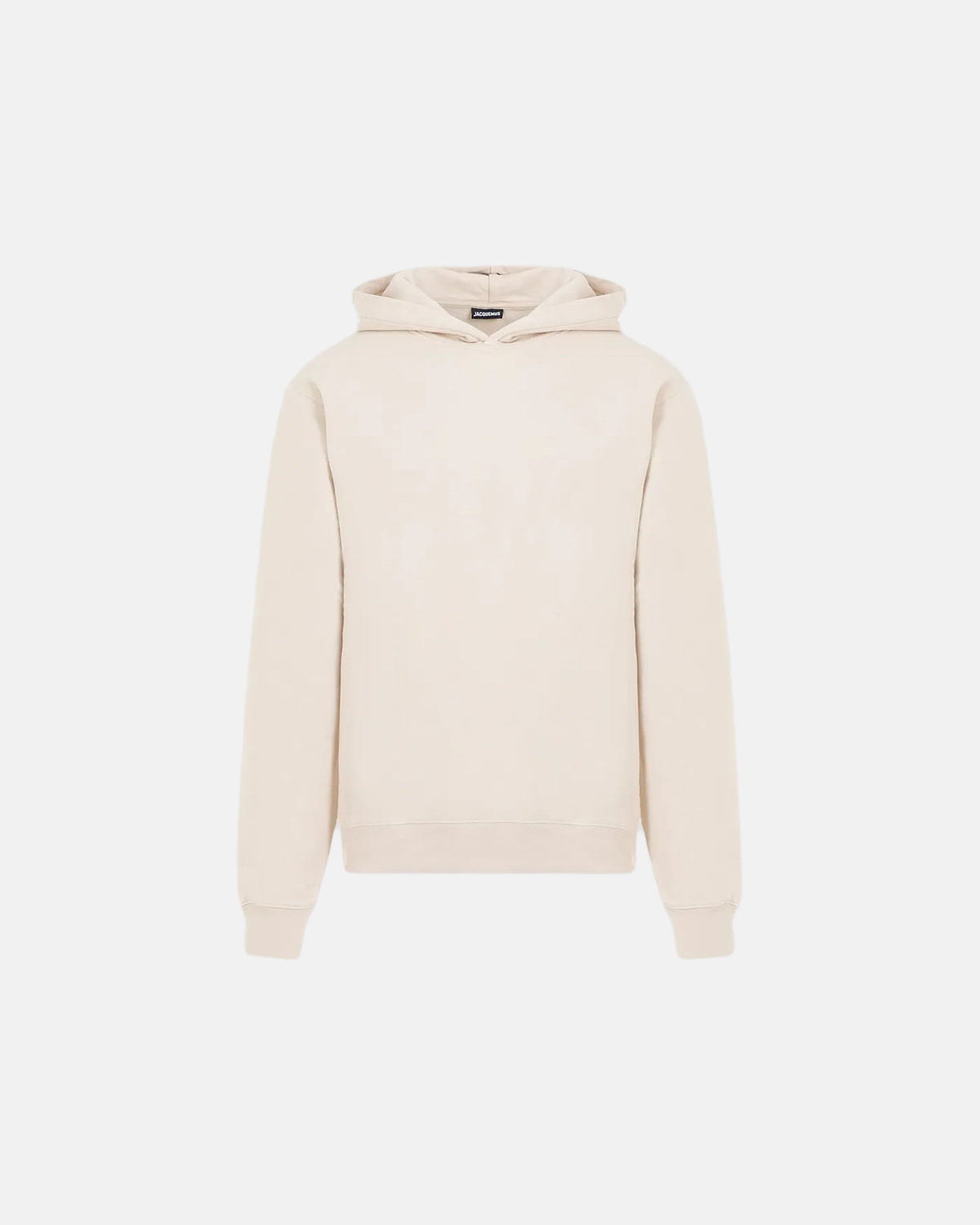 Beiger Hoodie aus Ripsband