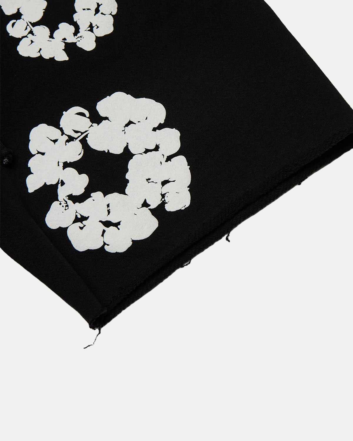 Die schwarzen Baumwoll-Wreath-Shorts