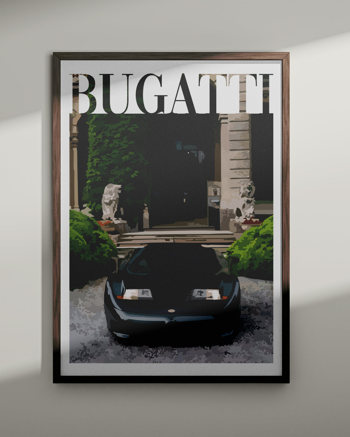 "Old Money Bugatti"-Poster