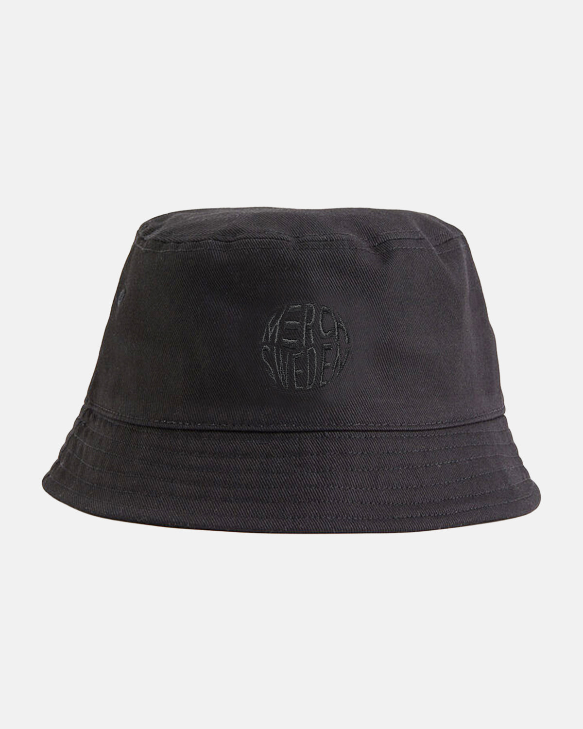 Schwarzer Bucket Hat mit Logo