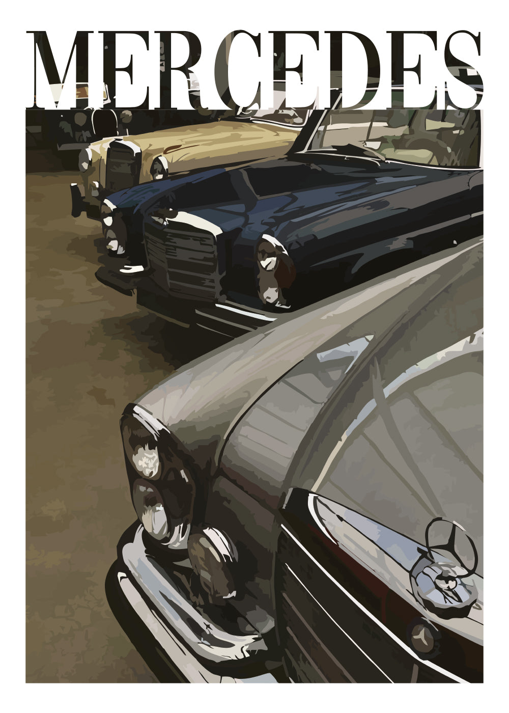 "Old Money Mercedes No.3" Poster