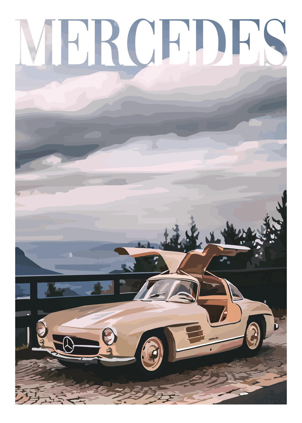 "Old Money Mercedes No.4" Poster