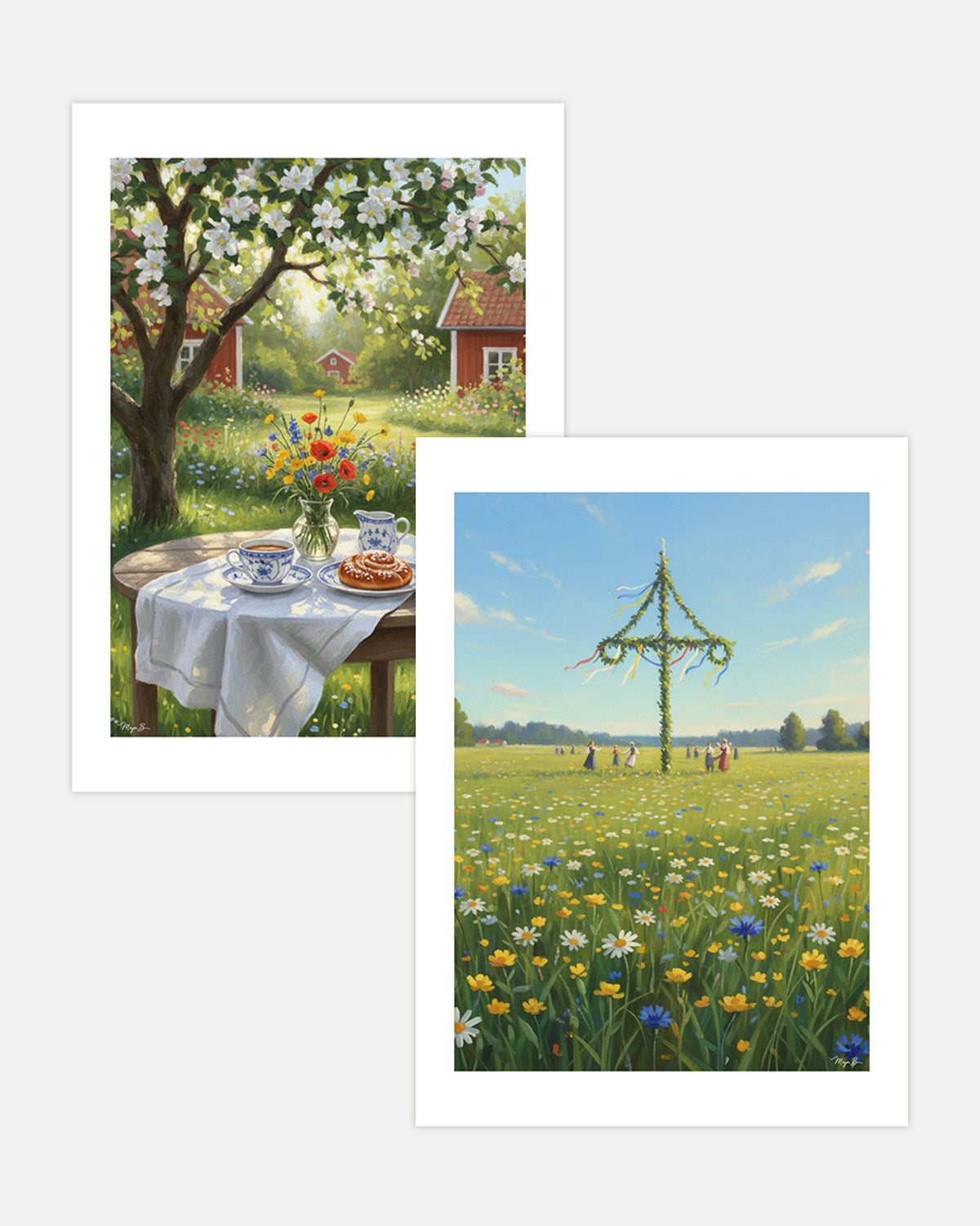 "Schwedischer Sommer" Poster-Bundle