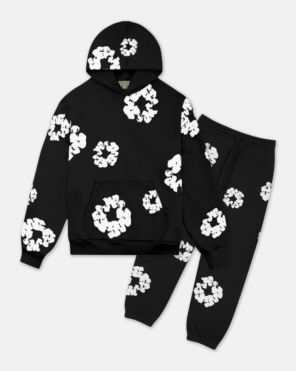 The Cotton Wreath Black Tracksuit