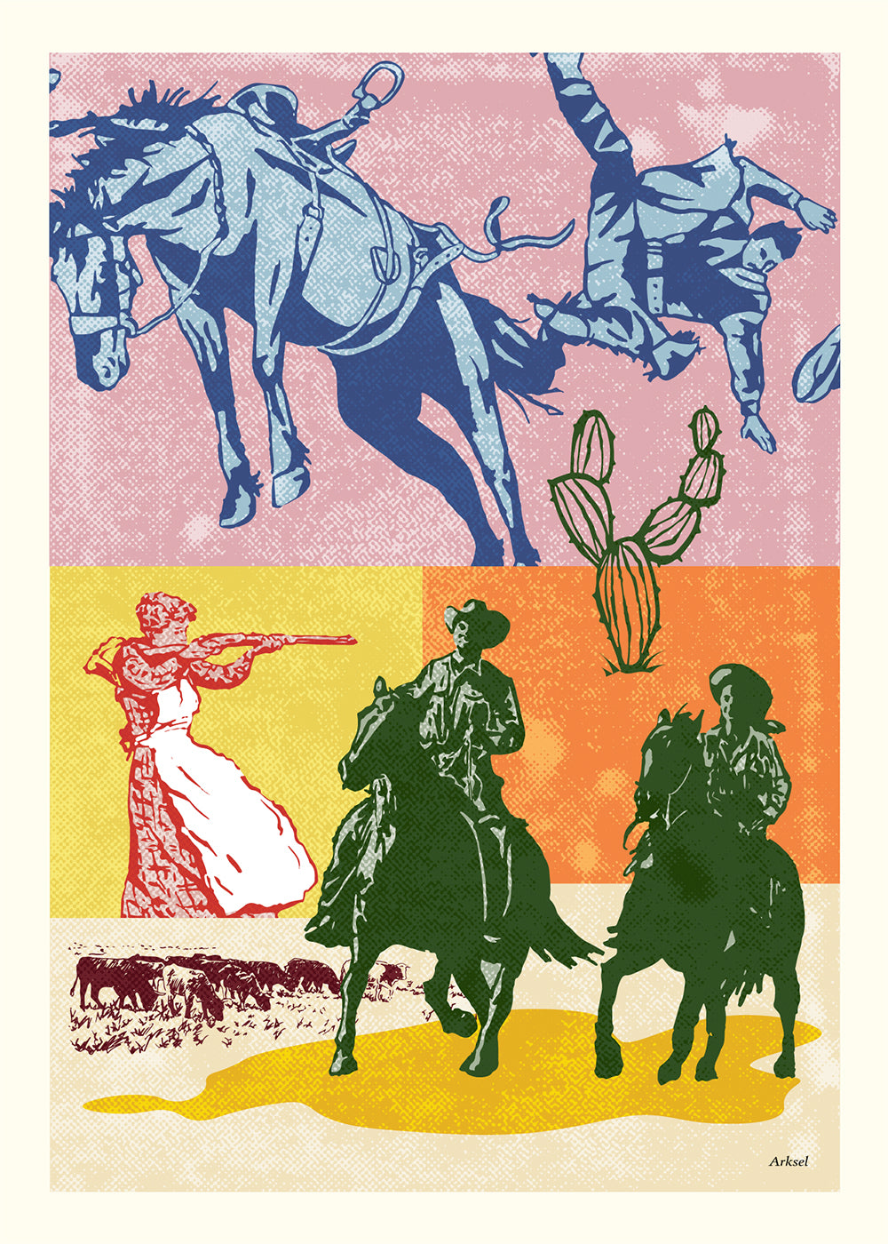 Cowboys Mess Poster