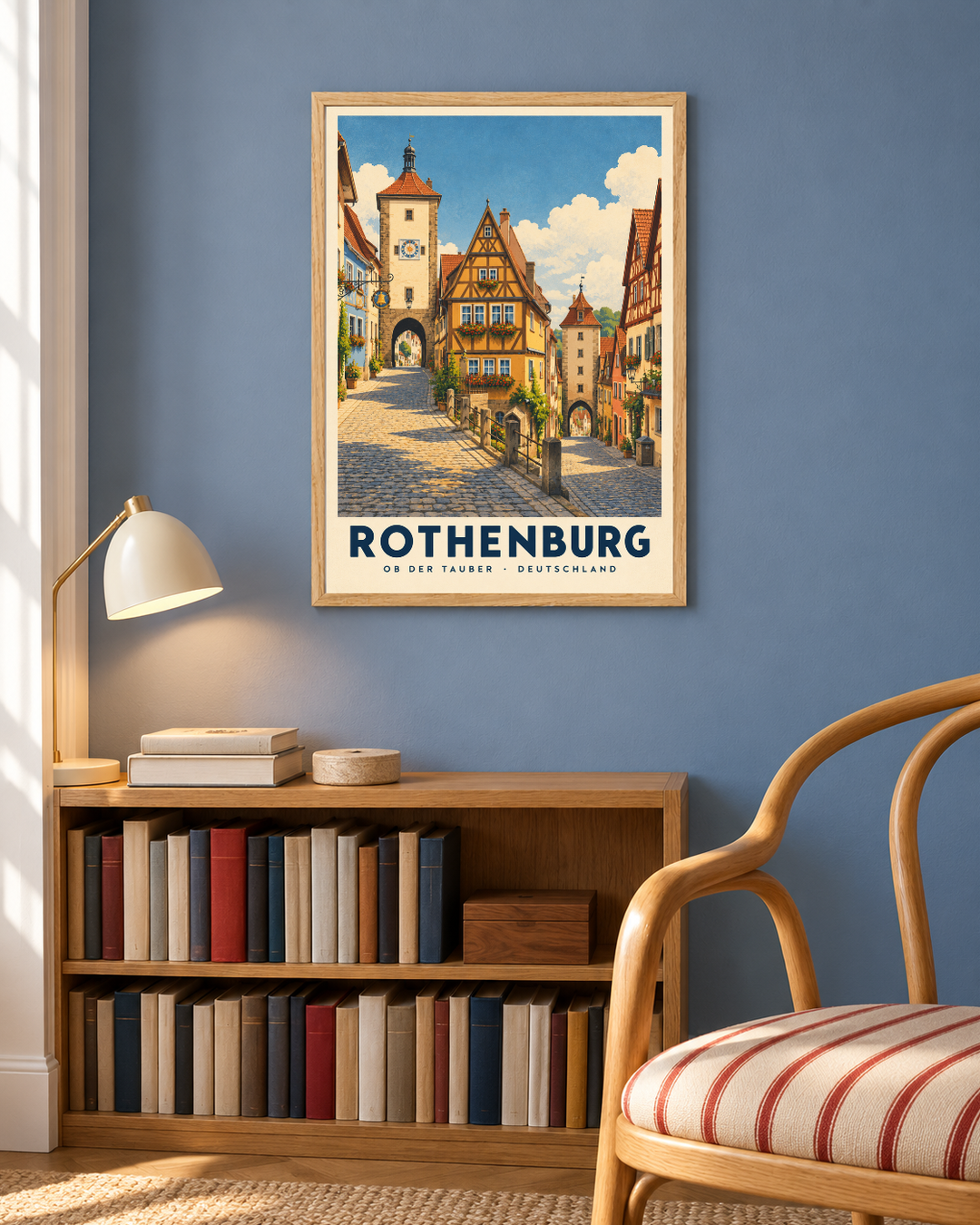 Rothenburg från Kanva i inredd hemmiljö 2. Ram säljs separat.