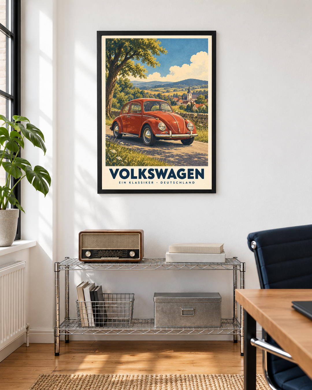 Volkswagen från Kanva i inredd hemmiljö 2. Ram säljs separat.