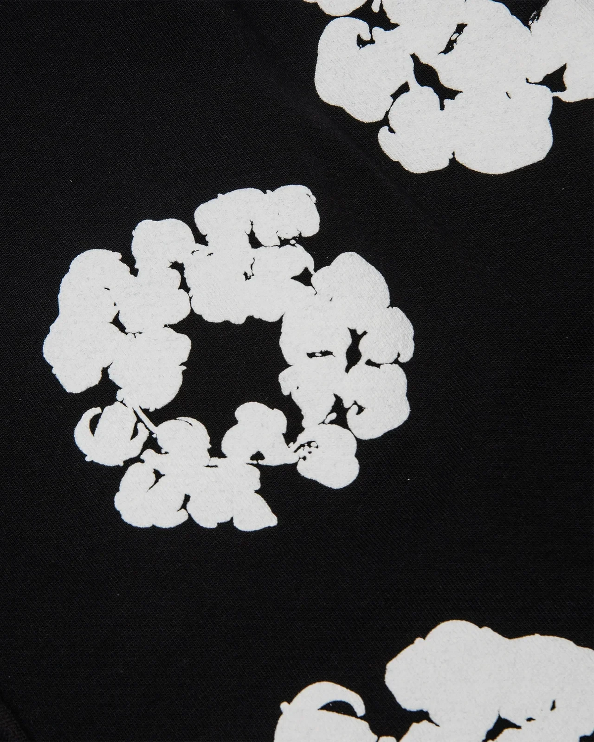 Die schwarzen Baumwoll-Wreath-Shorts