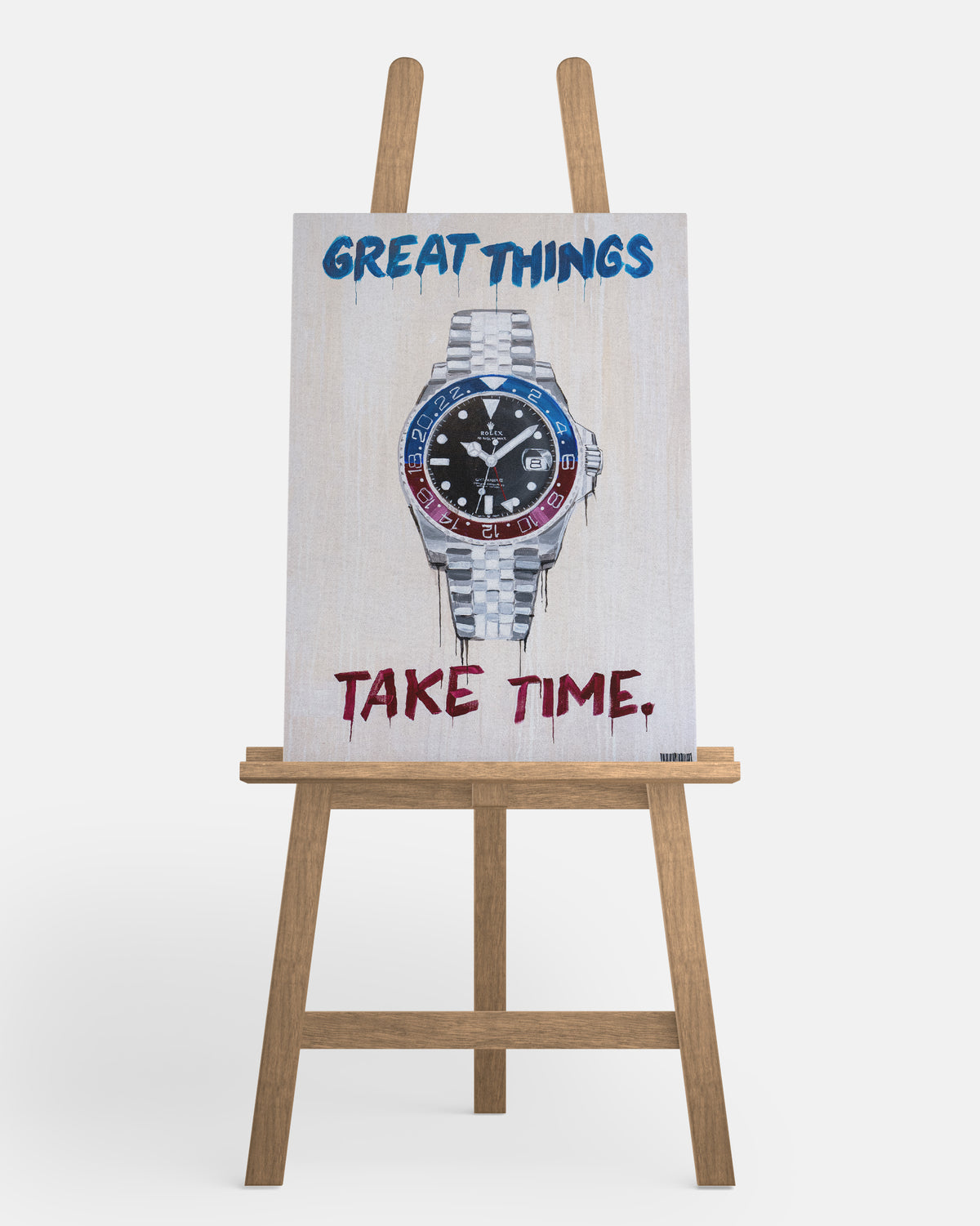 "Great Things, Takes Time" Leinwandbild