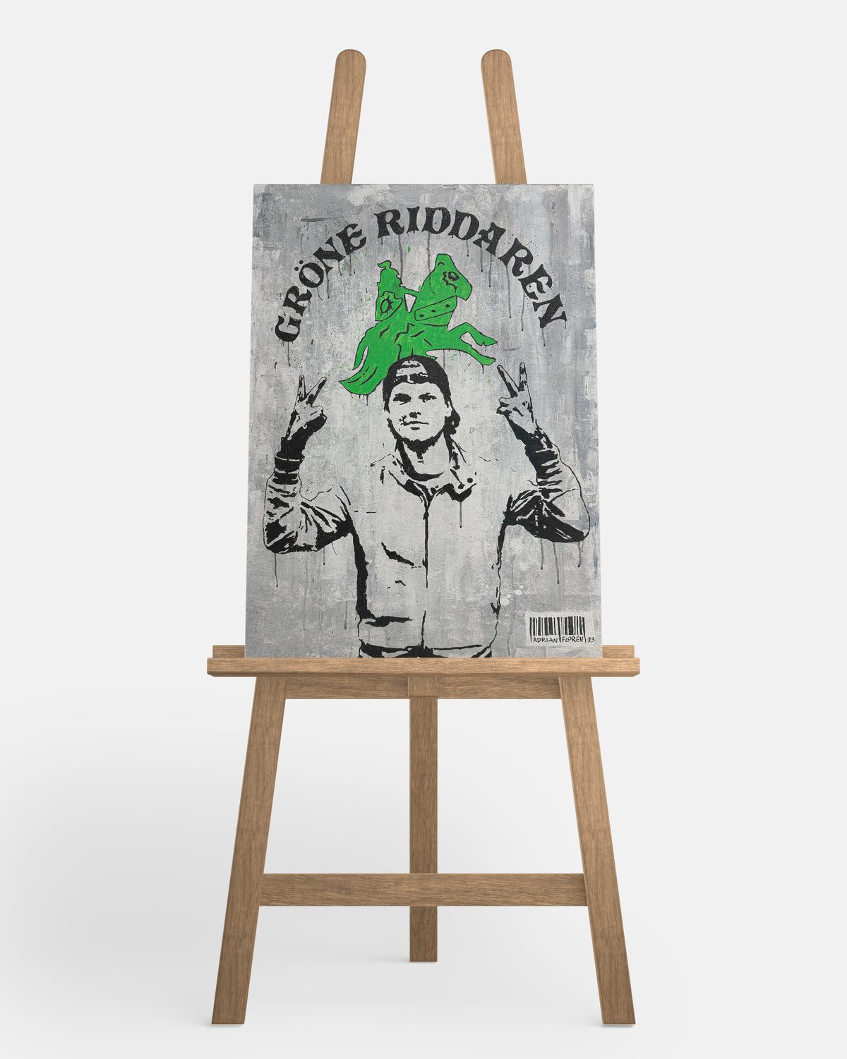 "Der grüne Ritter" Leinwandbild