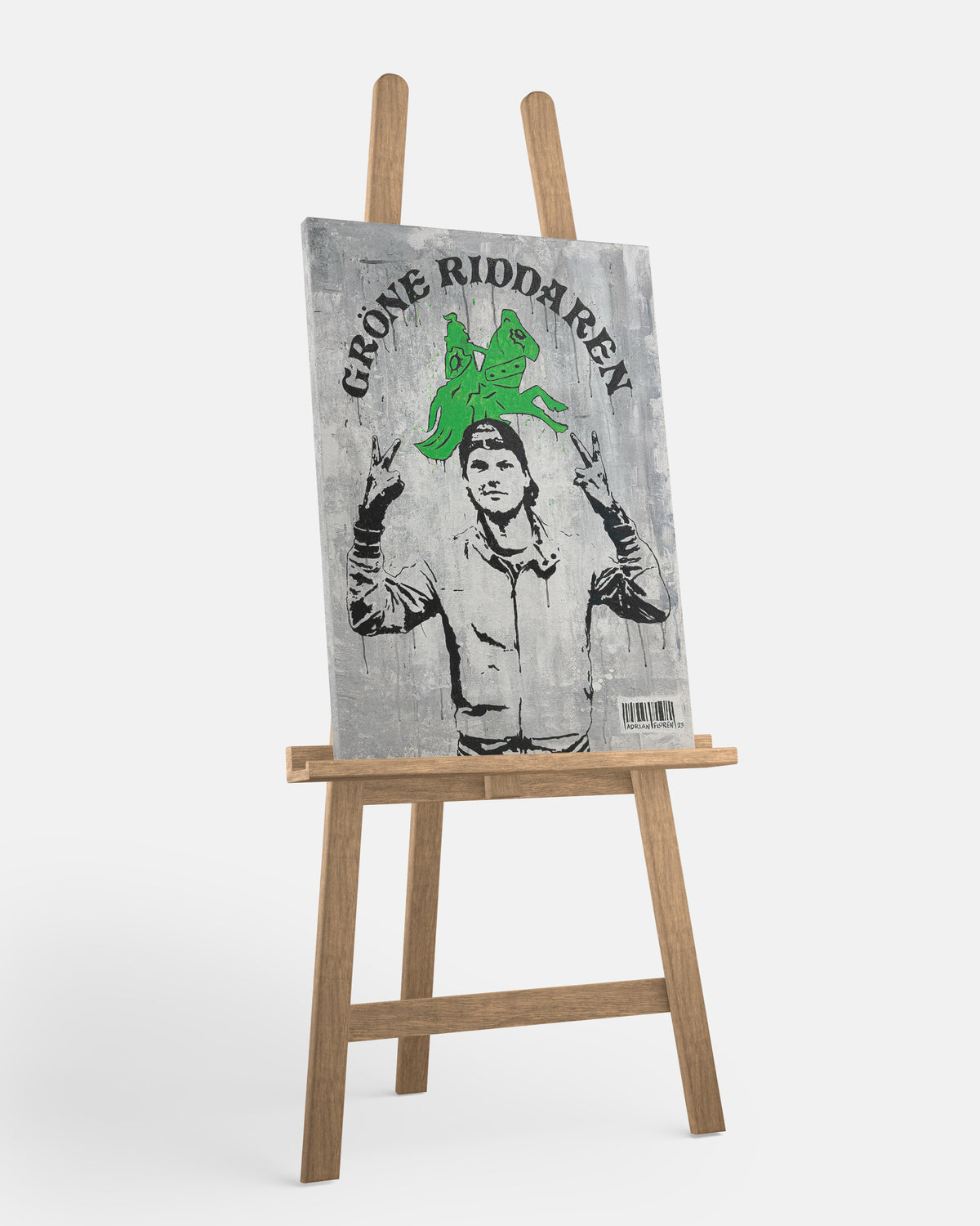 "Der grüne Ritter" Leinwandbild