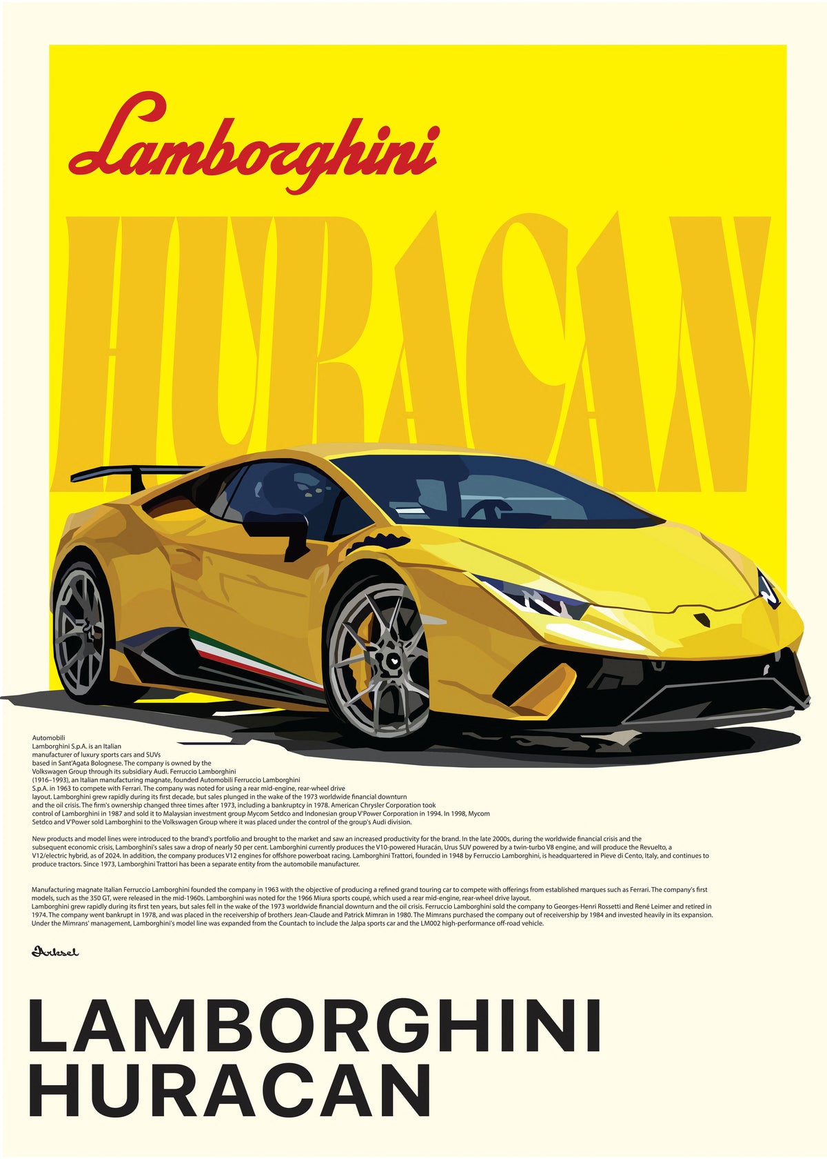 Handla Arksel Lamborghini Huracan Poster online | Smidigt och enkelt på nätet - Merchsweden |