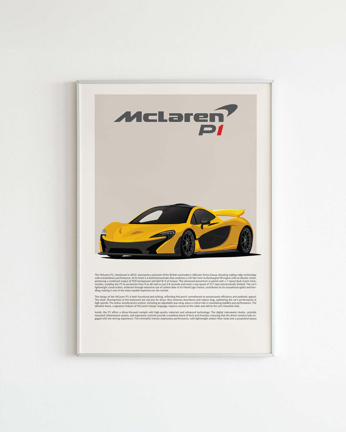„McLaren P1“-Poster