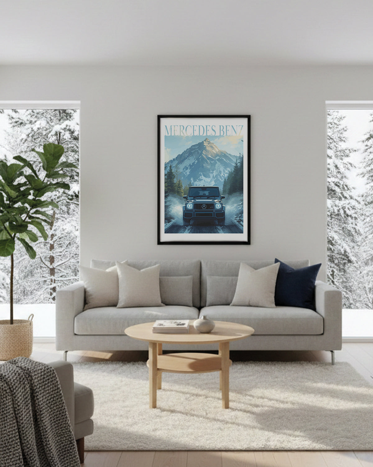 "Winter Mercedes Benz No.3" Poster