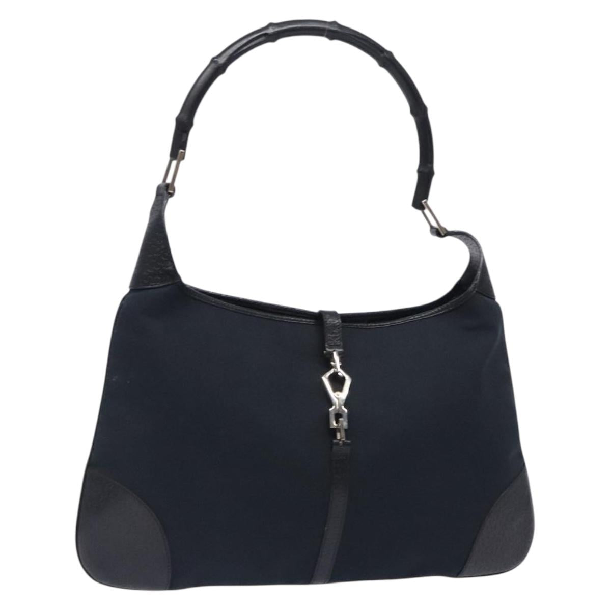 Handtasche Bamboo Jackie Schwarz Silber