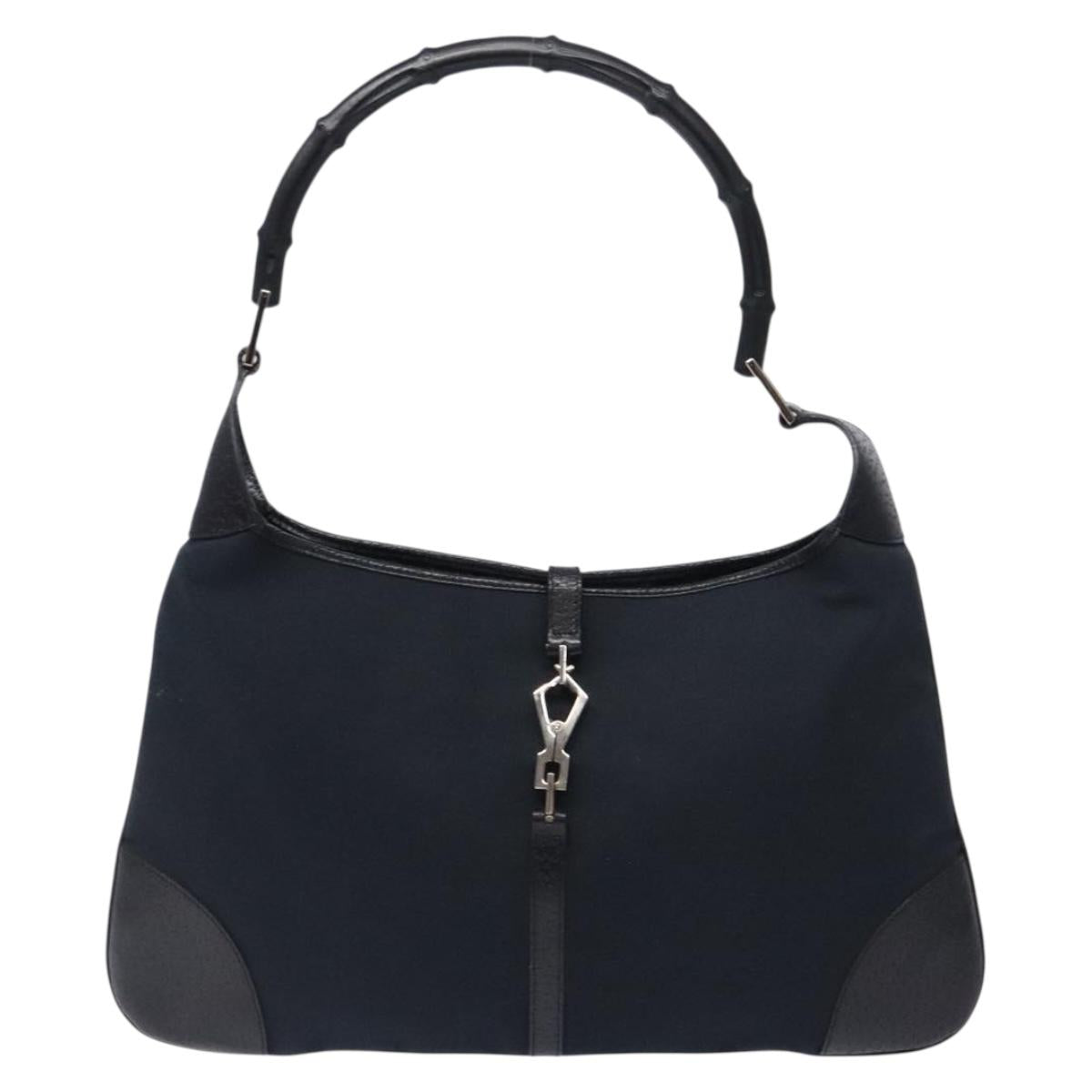 Handtasche Bamboo Jackie Schwarz Silber
