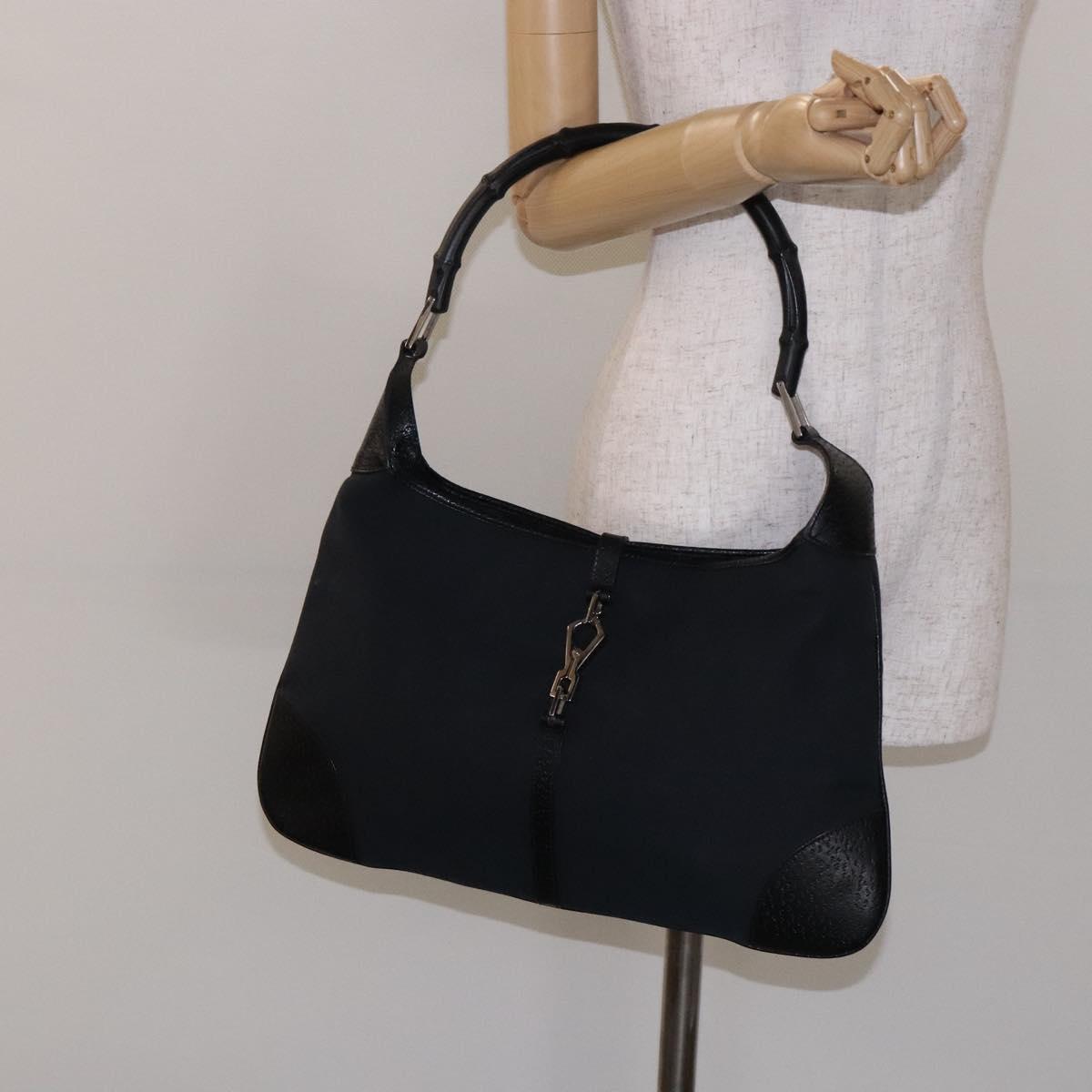 Handtasche Bamboo Jackie Schwarz Silber