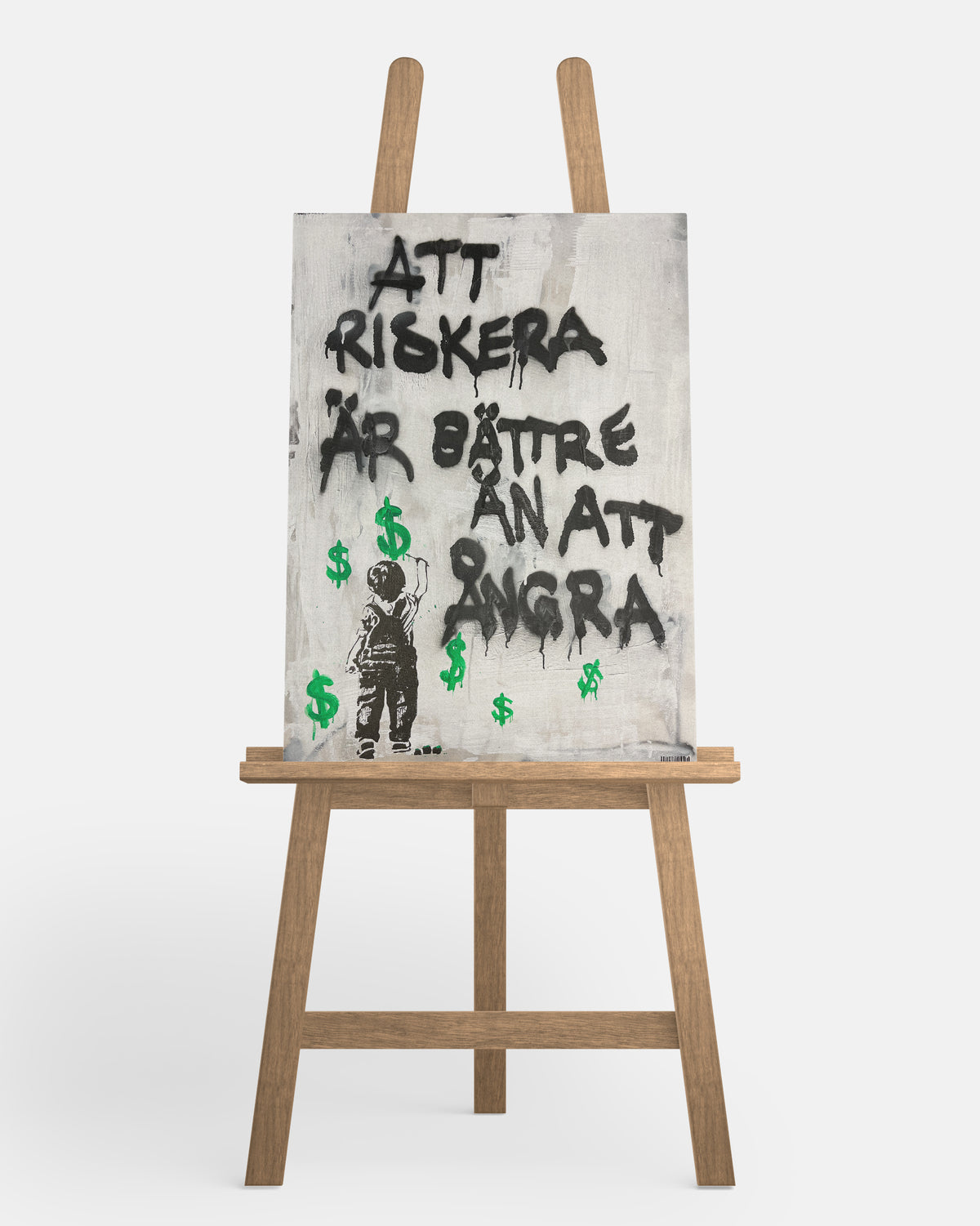"Risikieren ist besser als bereuen" Leinwandbild