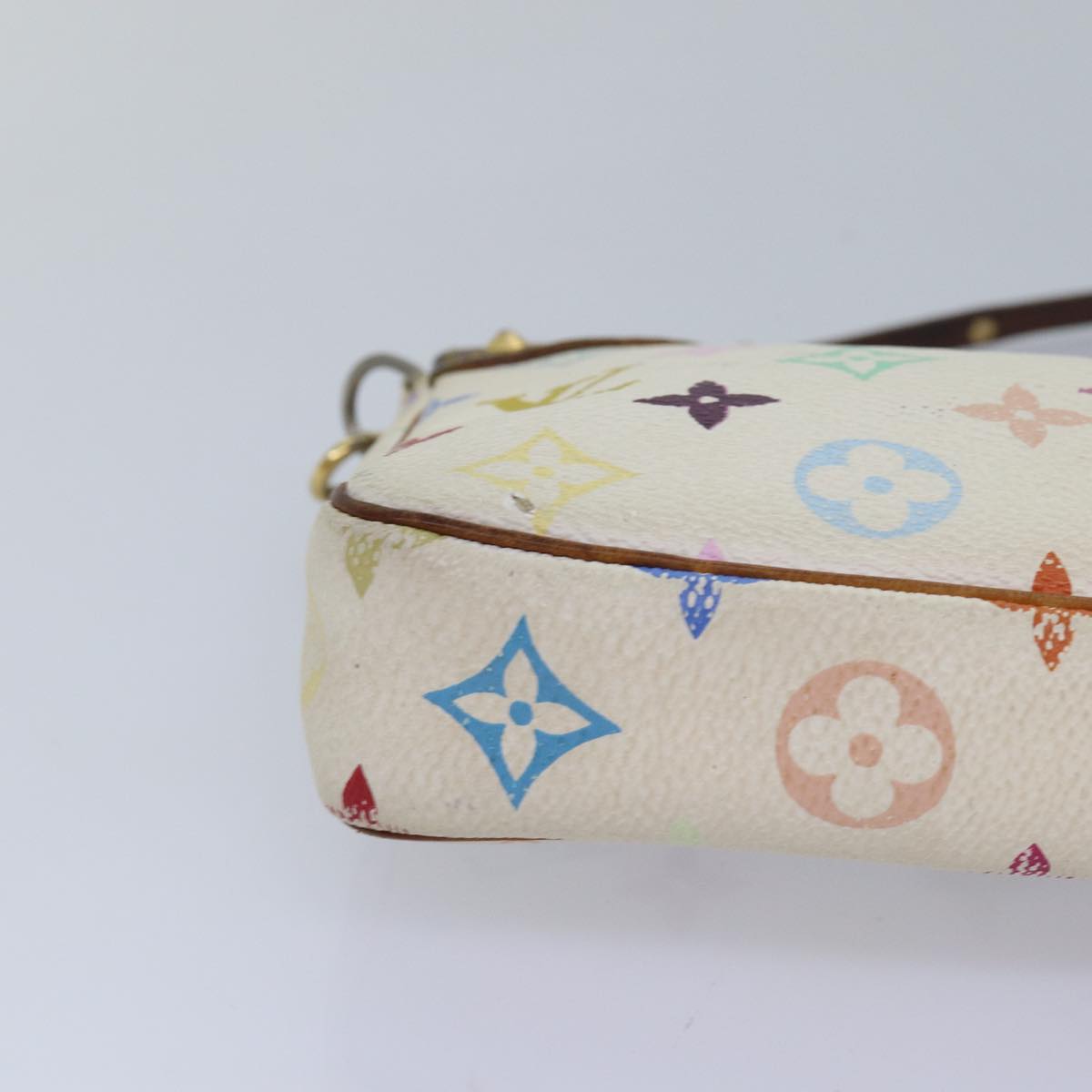 Monogram Multicolor Pochette-Täschchen Weiß