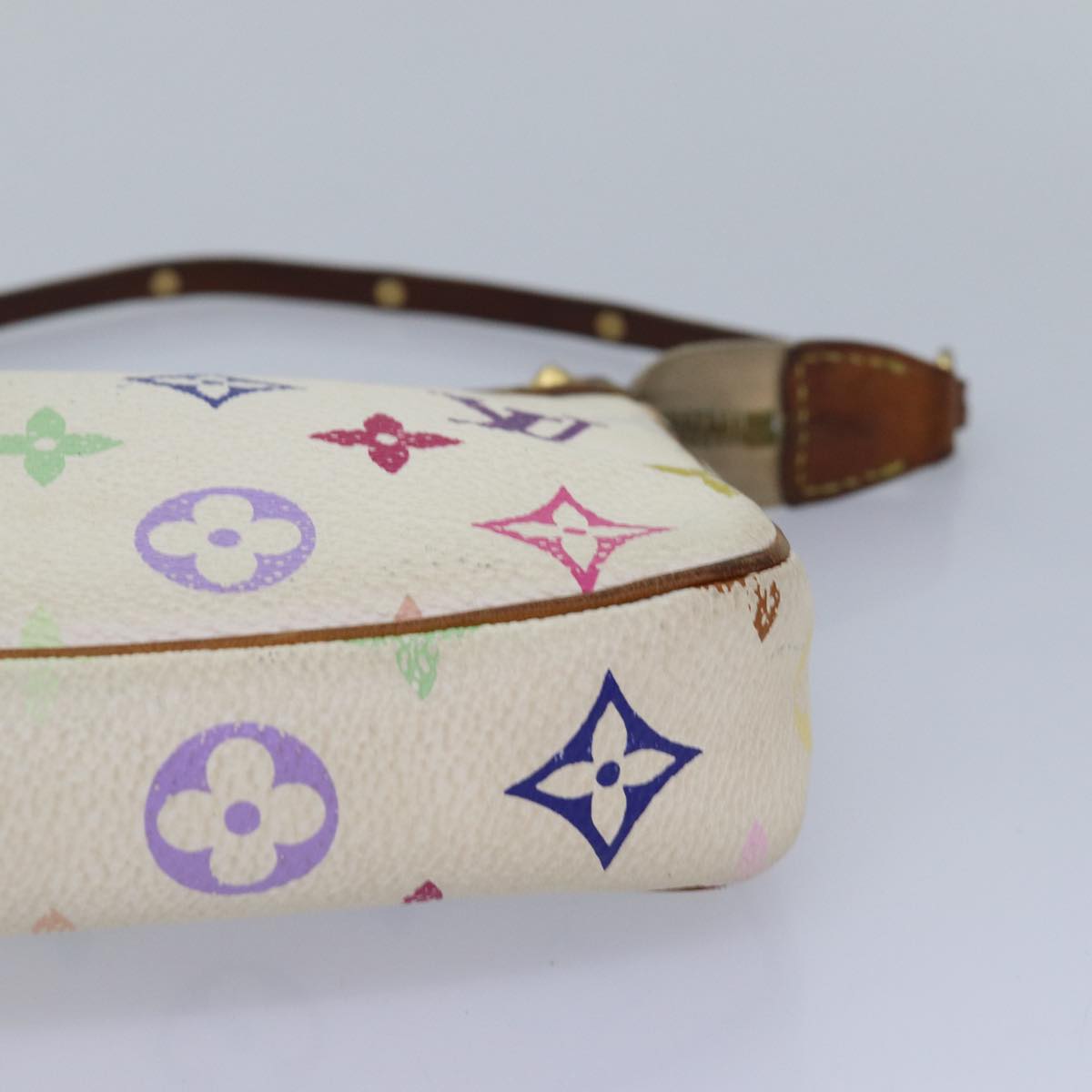 Monogram Multicolor Pochette-Täschchen Weiß