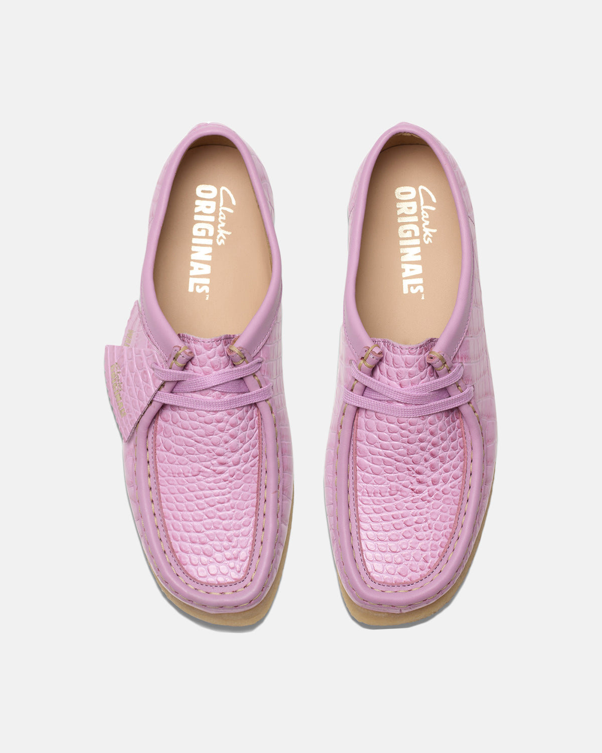 Wallabee D "Mauve Croc"
