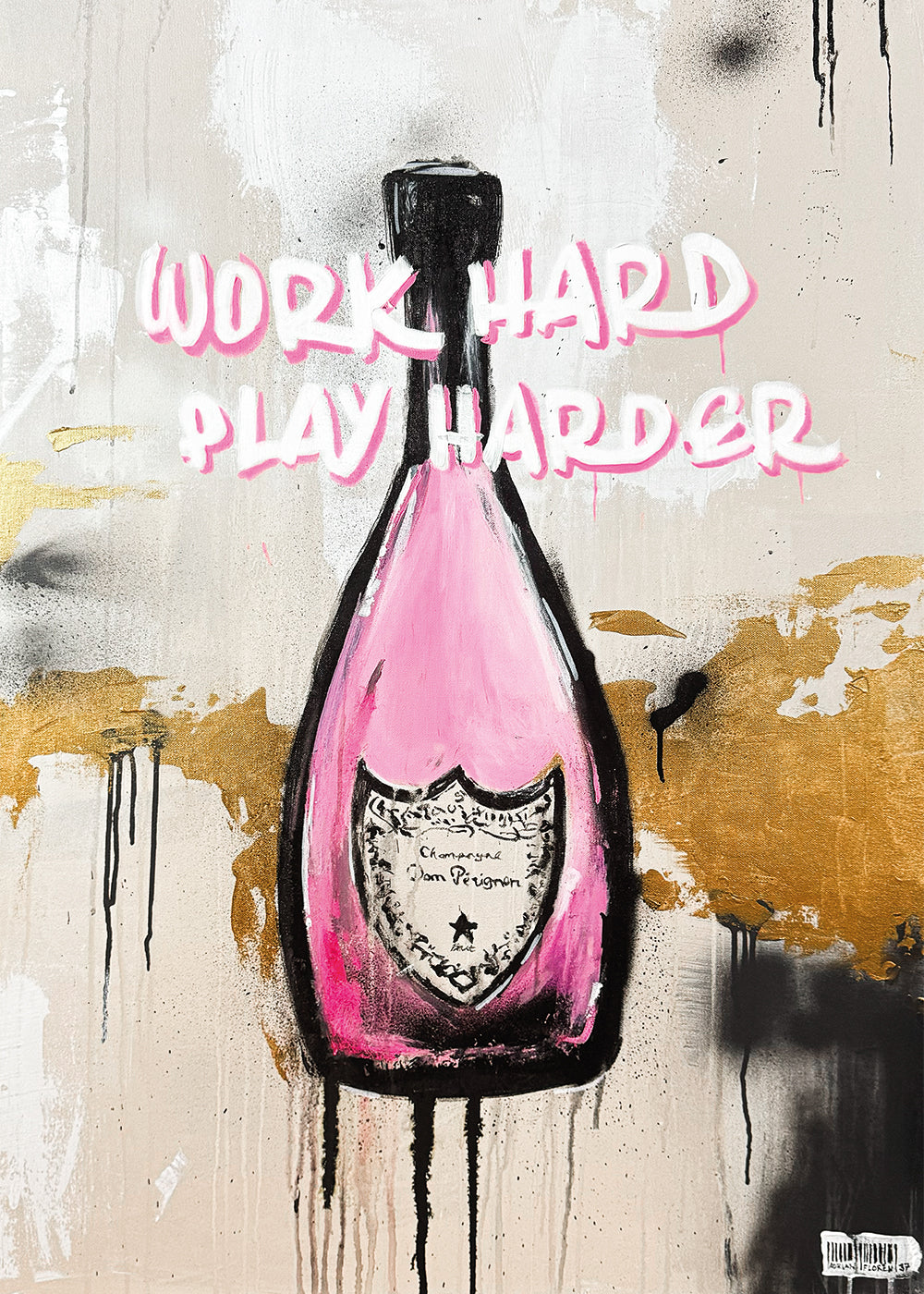 "Work Hard, Play Hard" Poster