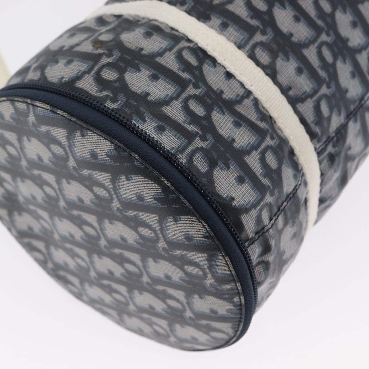 Trotter Canvas-Handtasche Navy/Silber