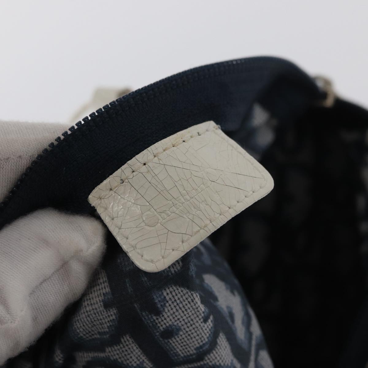 Trotter Canvas-Handtasche Navy/Silber
