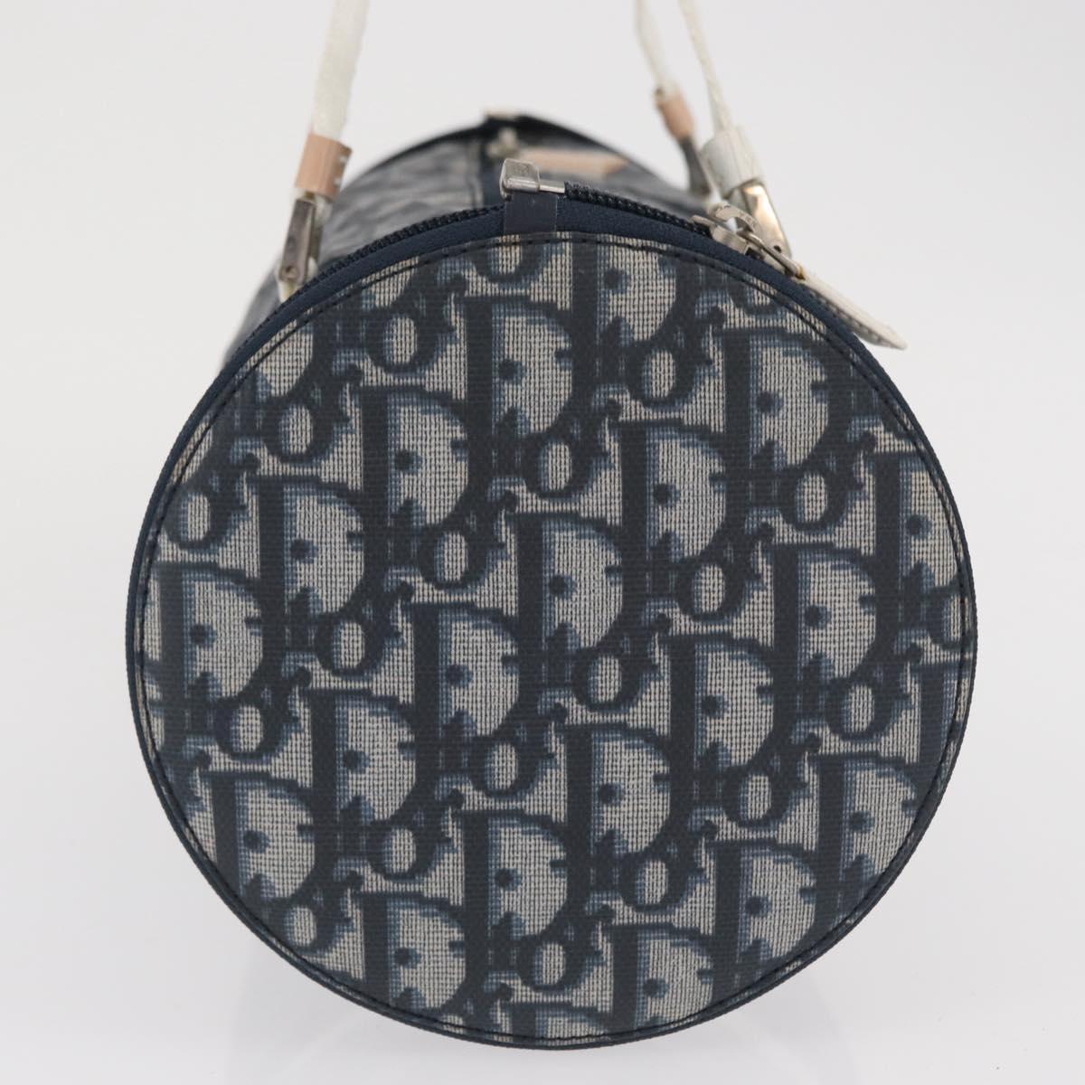 Trotter Canvas-Handtasche Navy/Silber