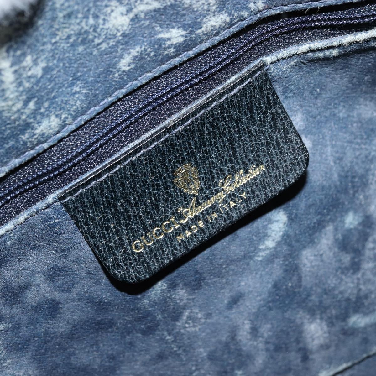 GG Supreme Sherry Line Handtasche aus PVC in Navy und Gold