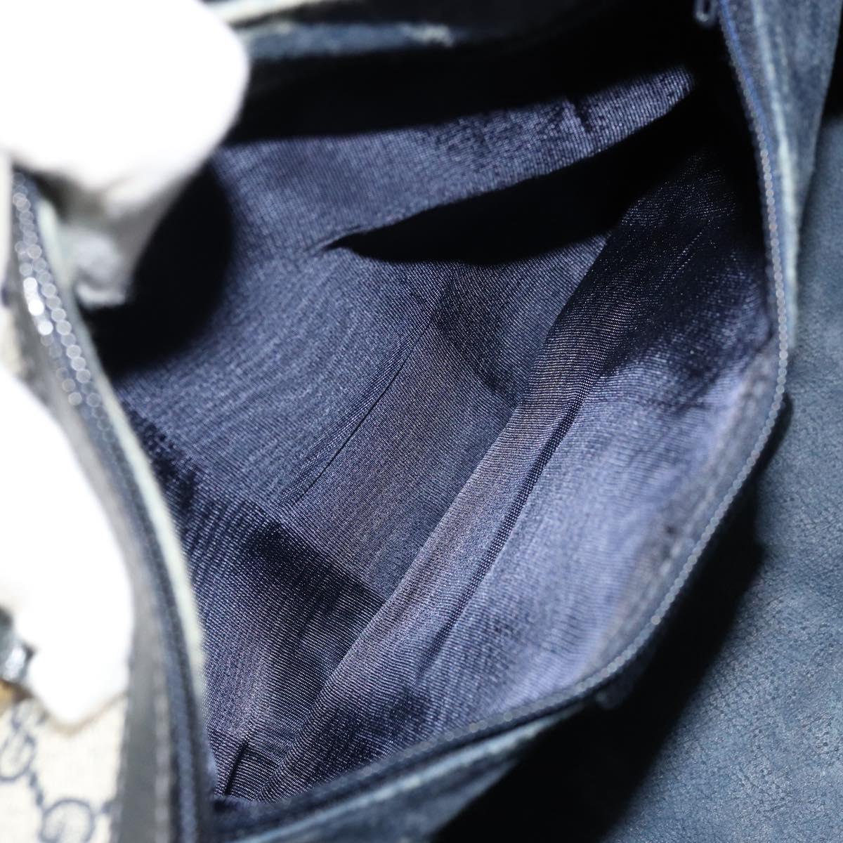 GG Supreme Sherry Line Handtasche aus PVC in Navy und Gold