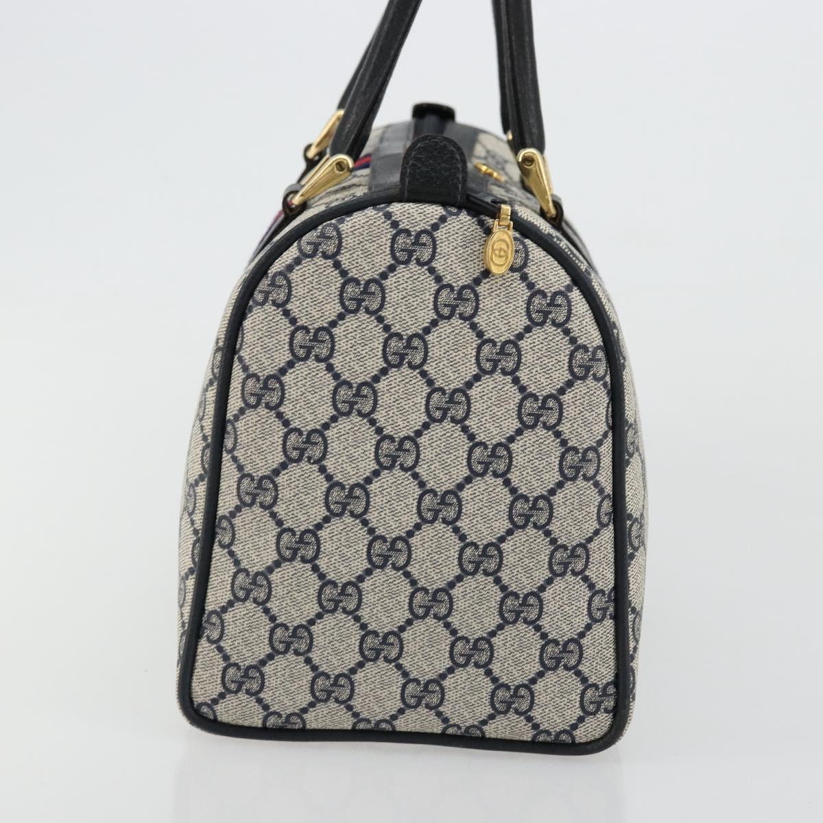 GG Supreme Sherry Line Handtasche aus PVC in Navy und Gold