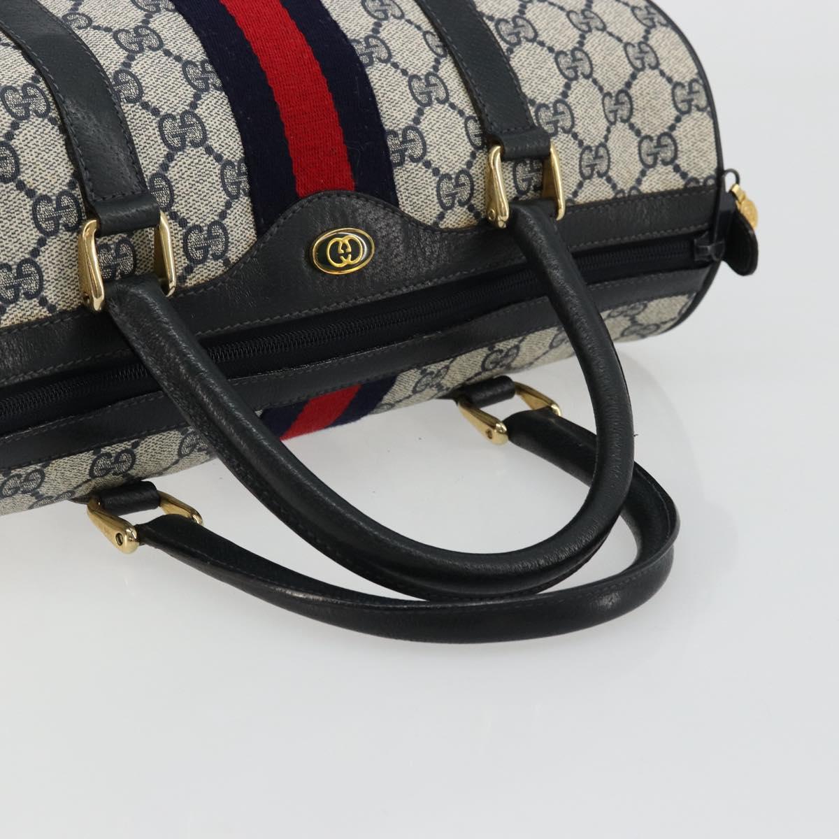 GG Supreme Sherry Line Handtasche aus PVC in Navy und Gold