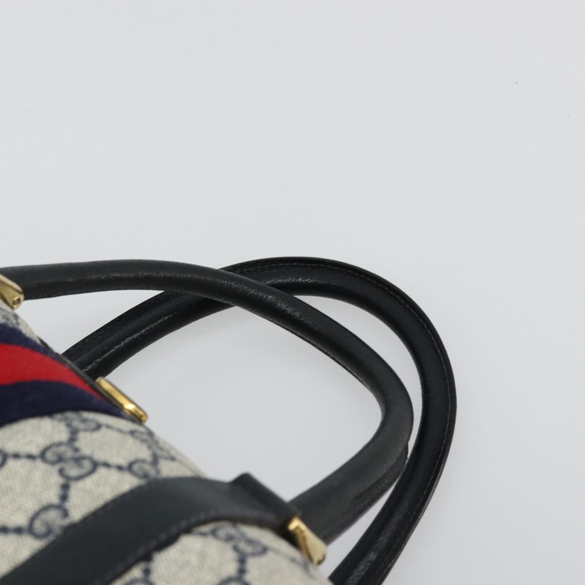 GG Supreme Sherry Line Handtasche aus PVC in Navy und Gold
