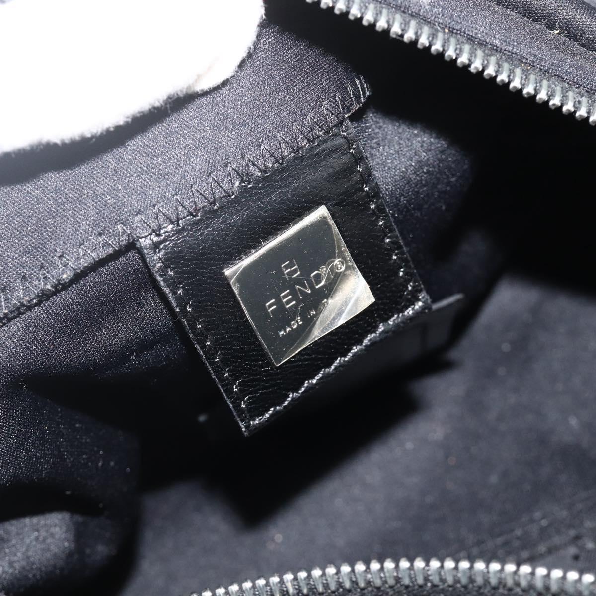 Mamma Baguette-Schultertasche aus Nylon, Schwarz/Silber
